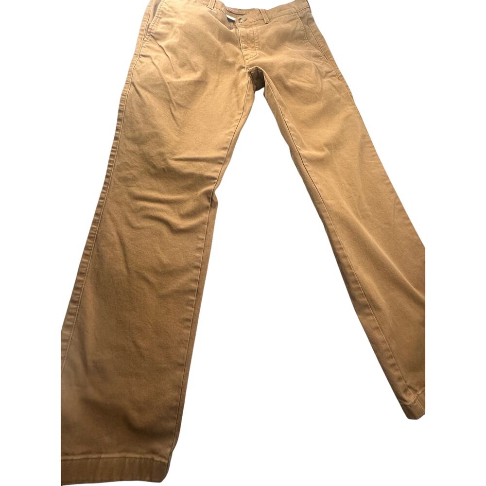 Duck Head Gold School Chino Pants Brown Stretch Twill 33x32 - Picture 8 of 9